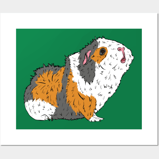 Pop Art Pet Guinea Pig Wall Art by Squeeb Creative